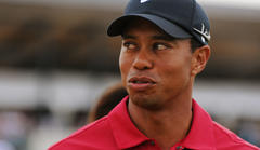 woods, with vonn at side, gets wasted and falls down